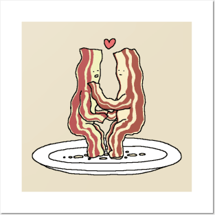 Bacon loving each other Posters and Art